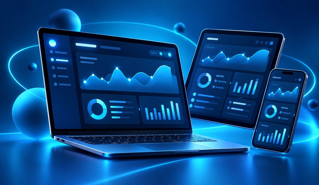 Developer working on a web application